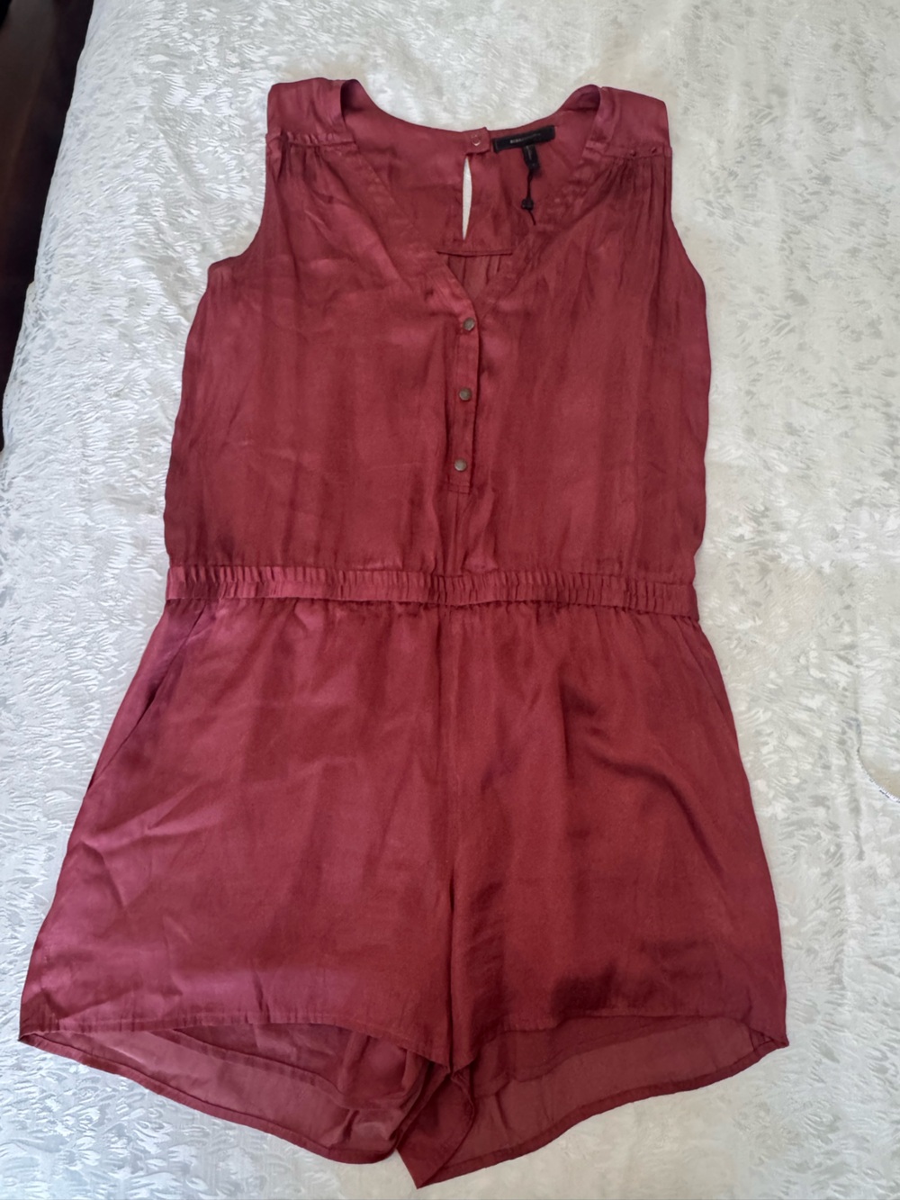 Rust Colored Sleeveless jumpsuit